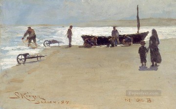 ペダー・セヴェリン・クロイヤー Painting - スカーゲン 1884 ペダー セヴェリン クロイヤー